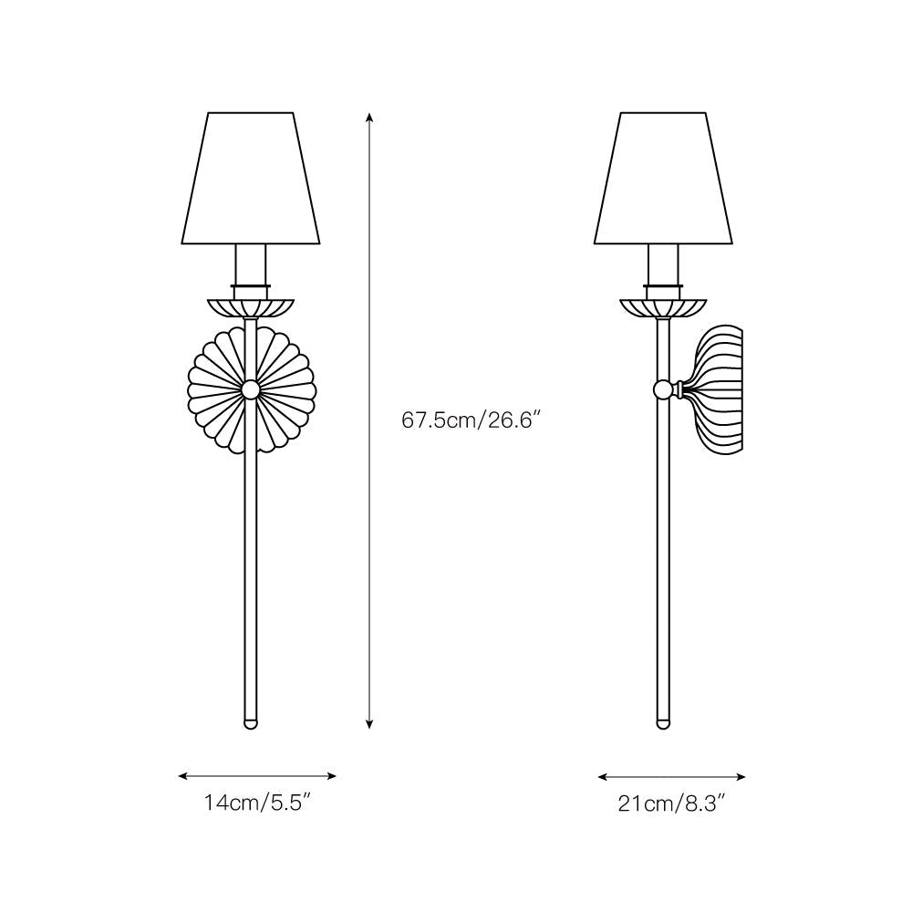 Antique Gold Wall Sconce Lighting with Modern Shades – Elegant Double Wall Lamp for Home Decor 4