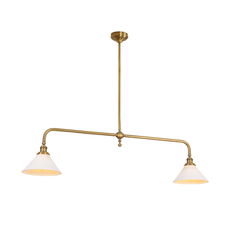 Elegant Chandelier Light with White Glass Shades – Classic Dining Room Fixture for Timeless Ambiance 14