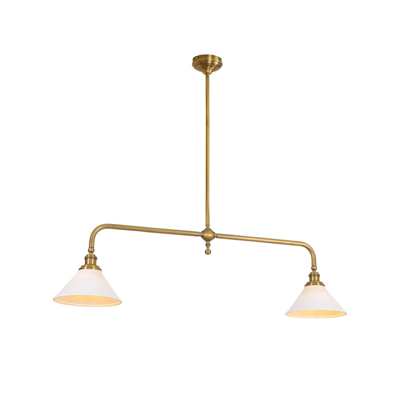 Elegant Chandelier Light with White Glass Shades – Classic Dining Room Fixture for Timeless Ambiance 18