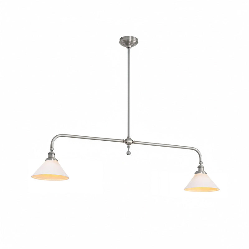 Elegant Chandelier Light with White Glass Shades – Classic Dining Room Fixture for Timeless Ambiance 19