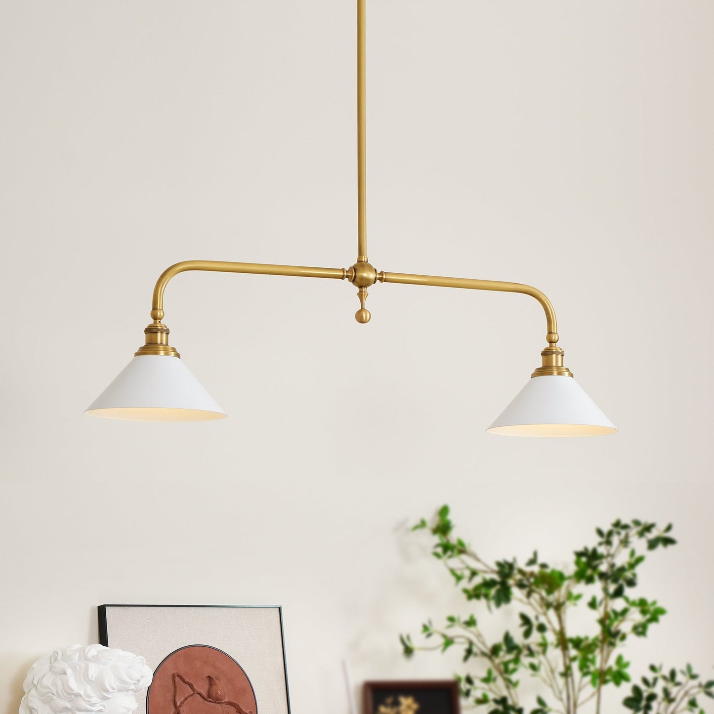 Elegant Chandelier Light with White Glass Shades – Classic Dining Room Fixture for Timeless Ambiance 7