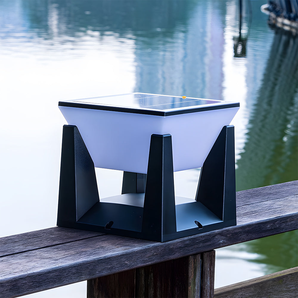 Elegant Solar Garden Lights – Black Outdoor Floor Lights with Dusk-to-Dawn Sensor for Patio and Landscape Illumination 1