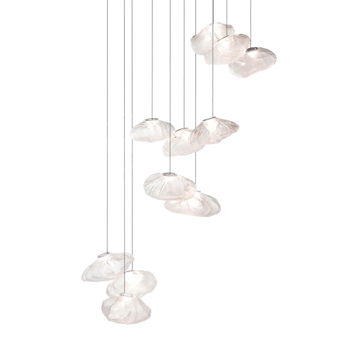 Modern Glass Pendant Light, Unique Design in Transparent, Smoke Grey, and Amber Finishes – Stylish Kitchen Pendant Lighting 18