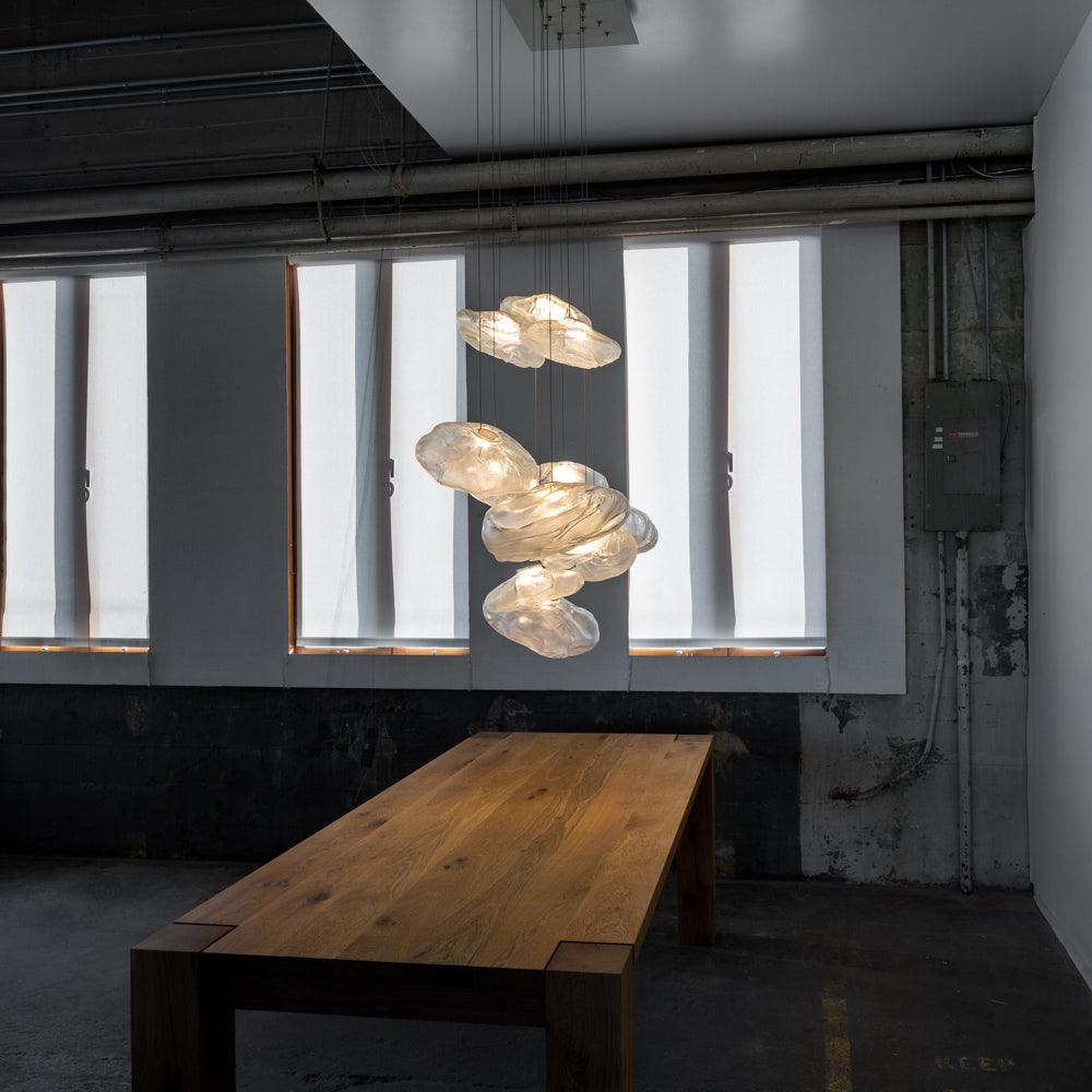 Modern Glass Pendant Light, Unique Design in Transparent, Smoke Grey, and Amber Finishes – Stylish Kitchen Pendant Lighting 2