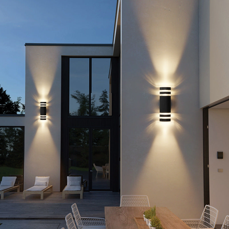 Modern Outdoor Wall Light - 2-Way Aluminum and Glass Outdoor Wall Lantern for Garden and Patio Lighting 1