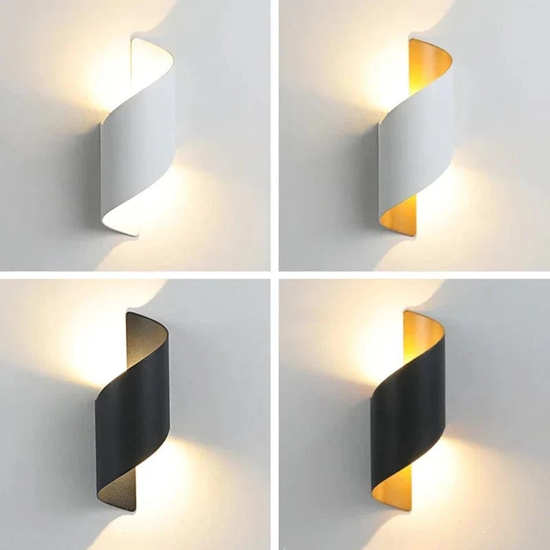 Modern Outdoor Wall Light | Waterproof LED Wall Lamp | Stylish Aluminium Fixture | IP65 Rated Wall Lighting | Spiral Design for Home 1