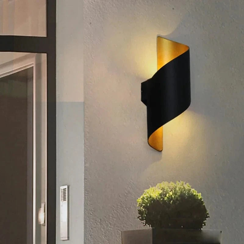 Modern Outdoor Wall Light | Waterproof LED Wall Lamp | Stylish Aluminium Fixture | IP65 Rated Wall Lighting | Spiral Design for Home 2
