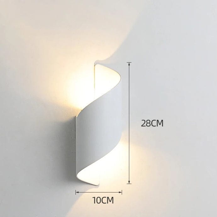 Modern Outdoor Wall Light | Waterproof LED Wall Lamp | Stylish Aluminium Fixture | IP65 Rated Wall Lighting | Spiral Design for Home 5