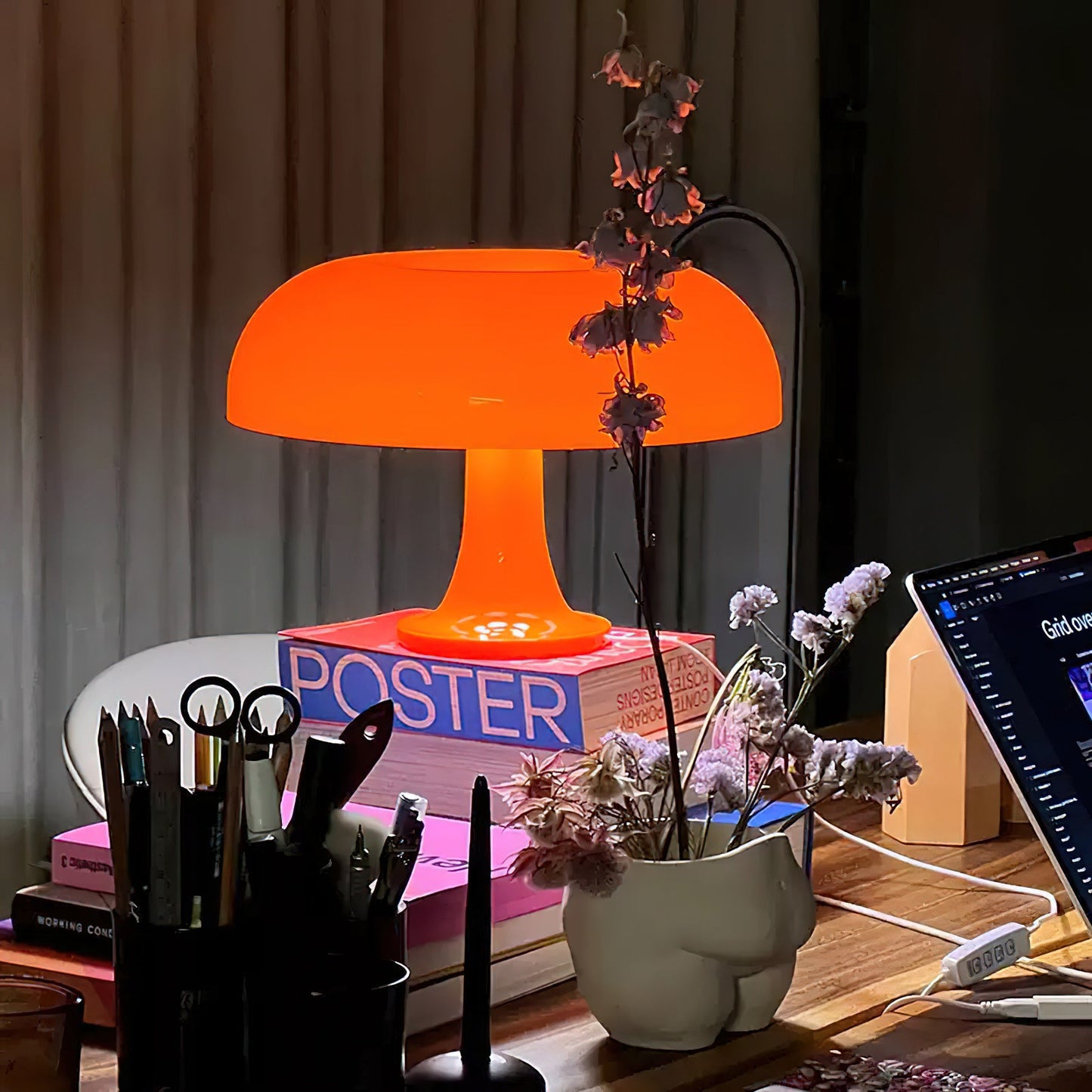 Modern Table Lamp with Colorful Options and Direct Light – Ideal for Living Room, Bedroom, or Desk Use 3