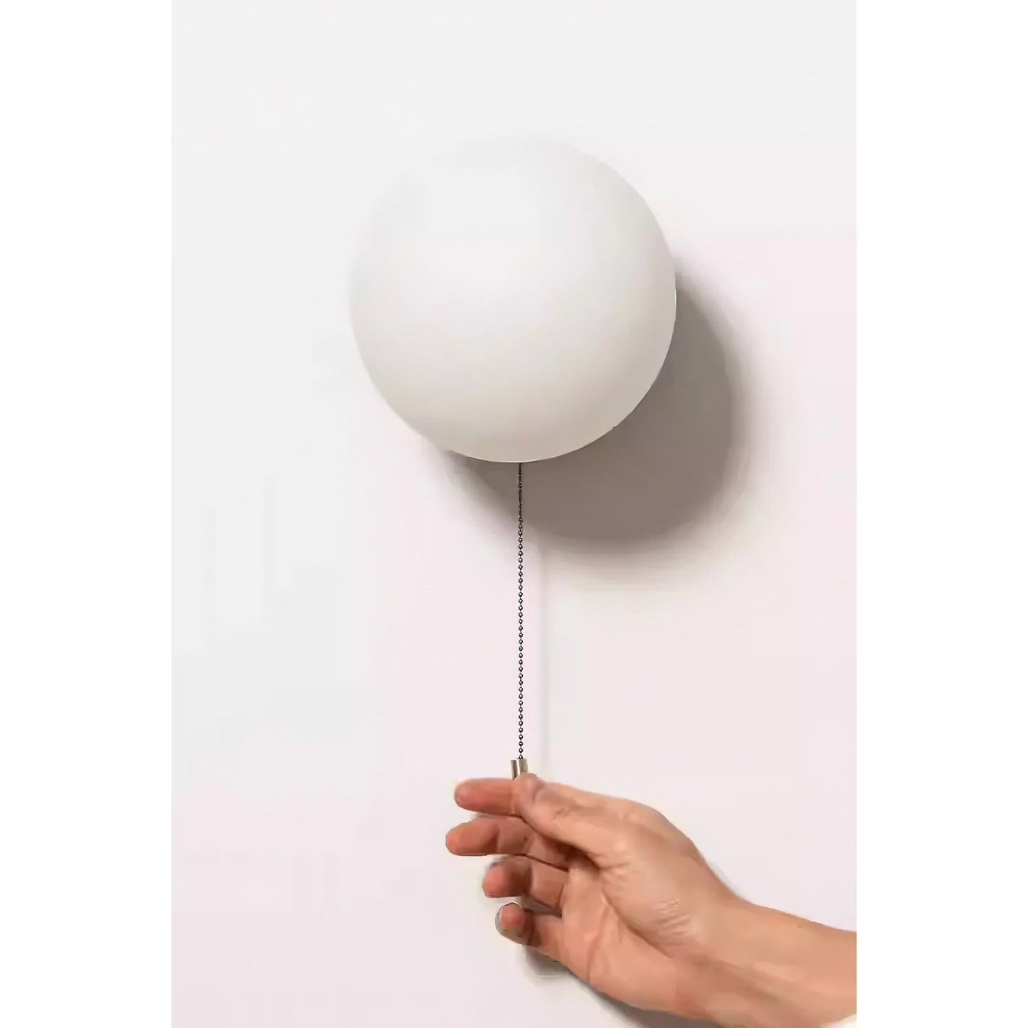 Modern White Glass Globe Wall Sconce – Elegant Wall Lamp for Contemporary Lighting 3