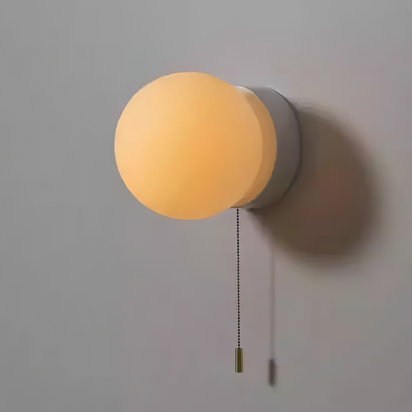 Modern White Glass Globe Wall Sconce – Elegant Wall Lamp for Contemporary Lighting 7