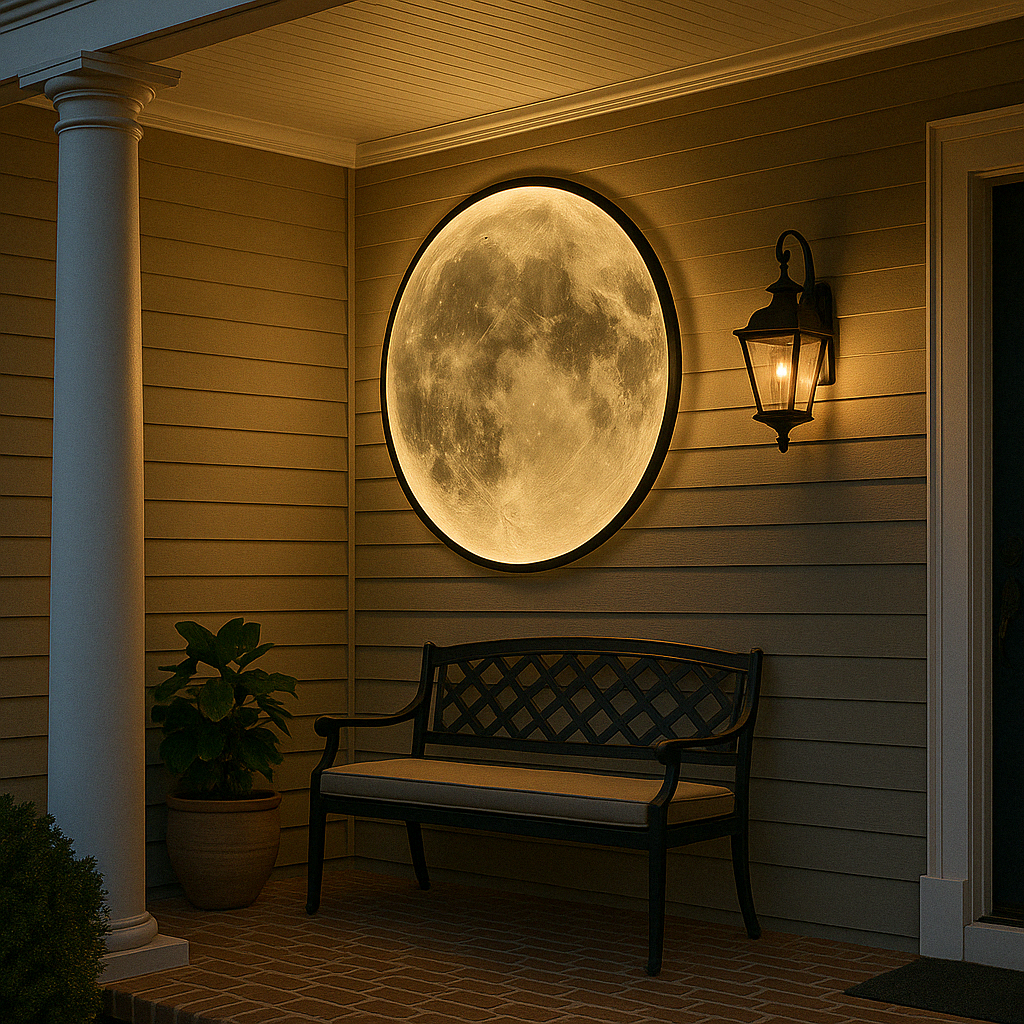 Moon Wall Light – Modern LED Sconce with Realistic Lunar Design for Indoor and Outdoor Use, Easy Installation, Eco-Friendly Materials 3