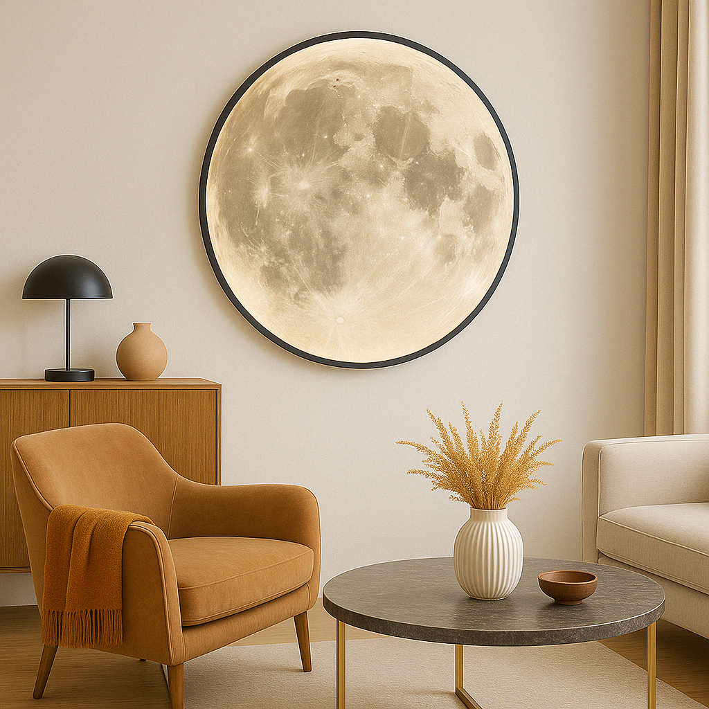 Moon Wall Light – Modern LED Sconce with Realistic Lunar Design for Indoor and Outdoor Use, Easy Installation, Eco-Friendly Materials 4