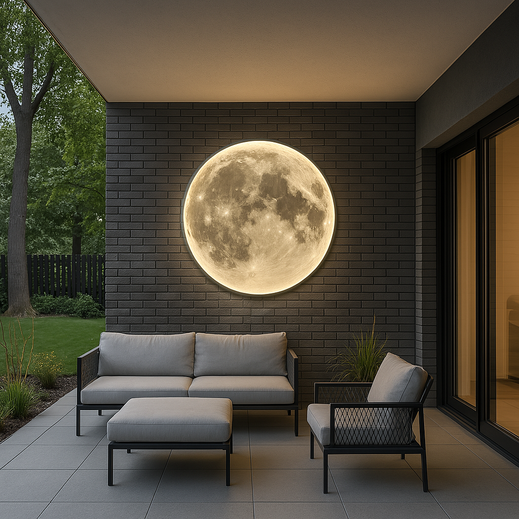 Moon Wall Light – Modern LED Sconce with Realistic Lunar Design for Indoor and Outdoor Use, Easy Installation, Eco-Friendly Materials 5