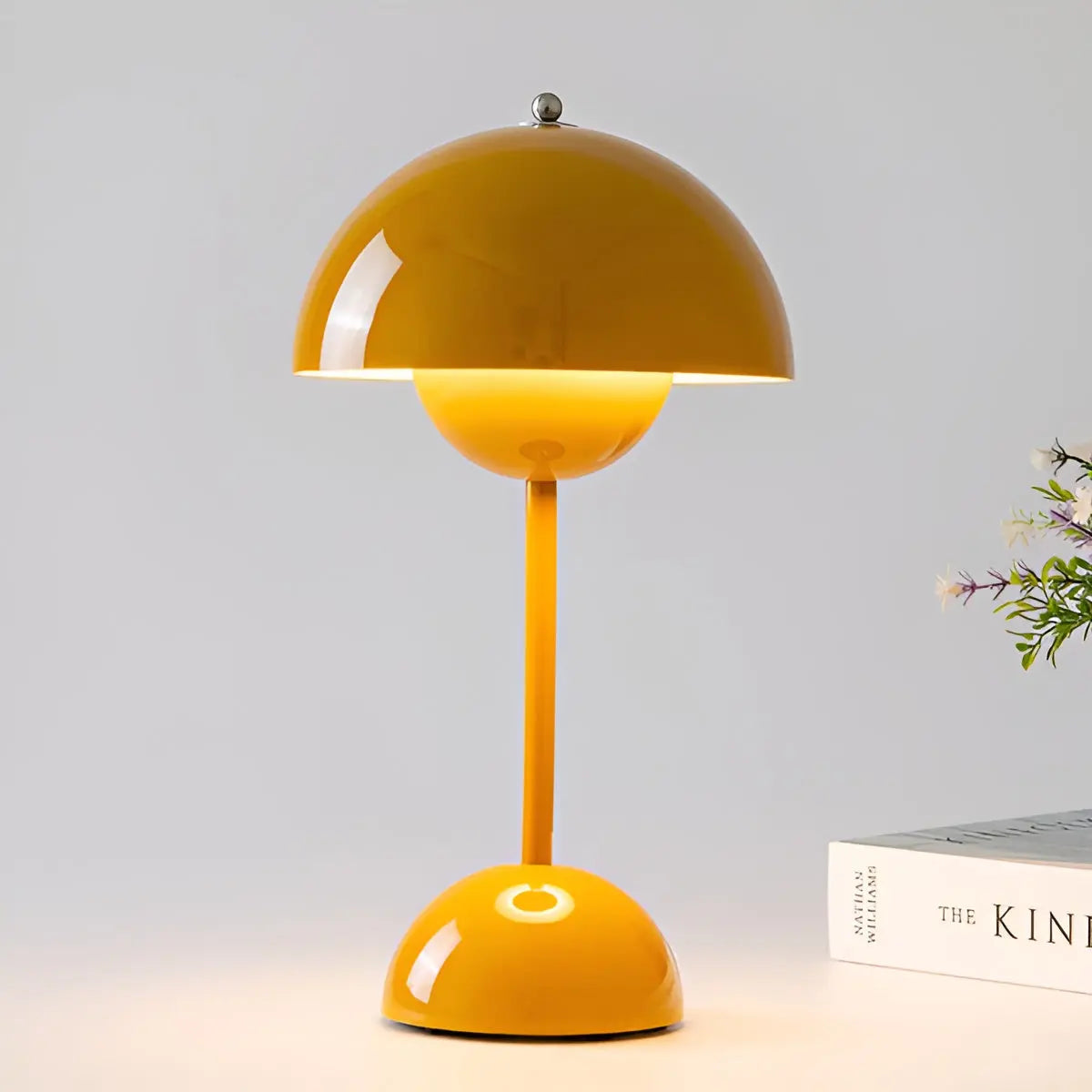 Scandinavian Round Base Table Lamp – Stylish Bedside or Desk Lamp with Adjustable Light for Bedroom and Living Spaces 11
