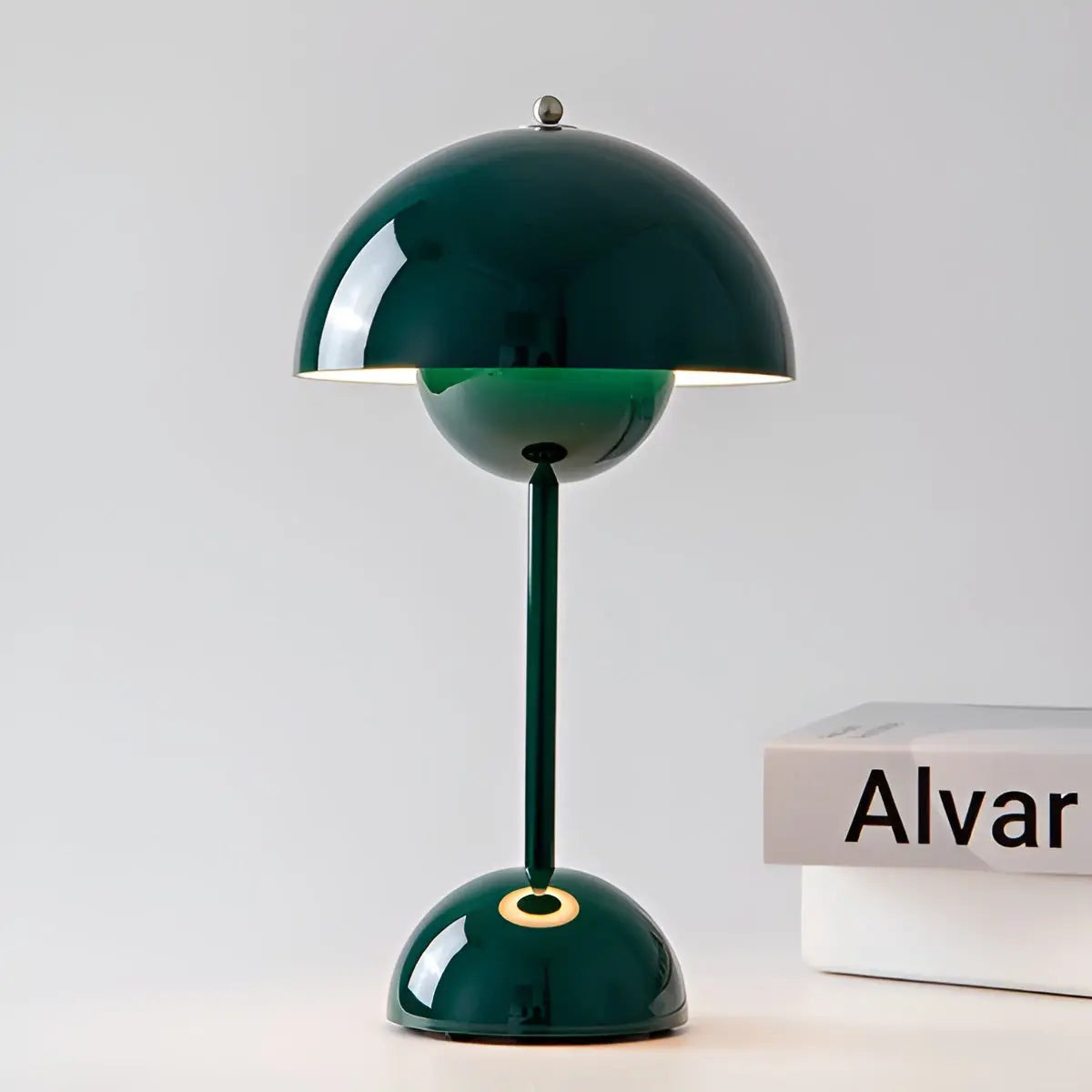 Scandinavian Round Base Table Lamp – Stylish Bedside or Desk Lamp with Adjustable Light for Bedroom and Living Spaces 9