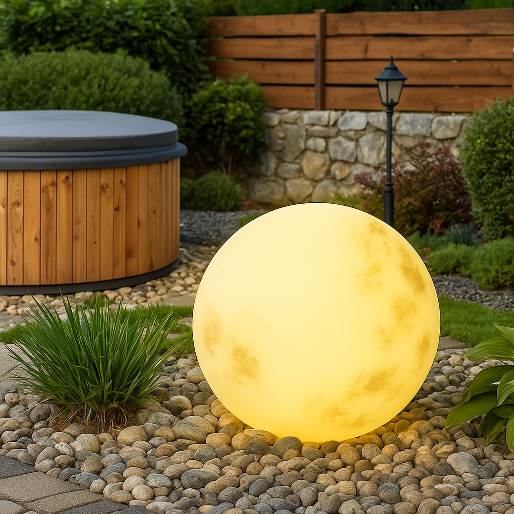 Solar Garden Lights | Outdoor LED Lights | Eco-Friendly Solar Lamp | Modern Garden Decor | Celestial Design Moonlight Fixture 7