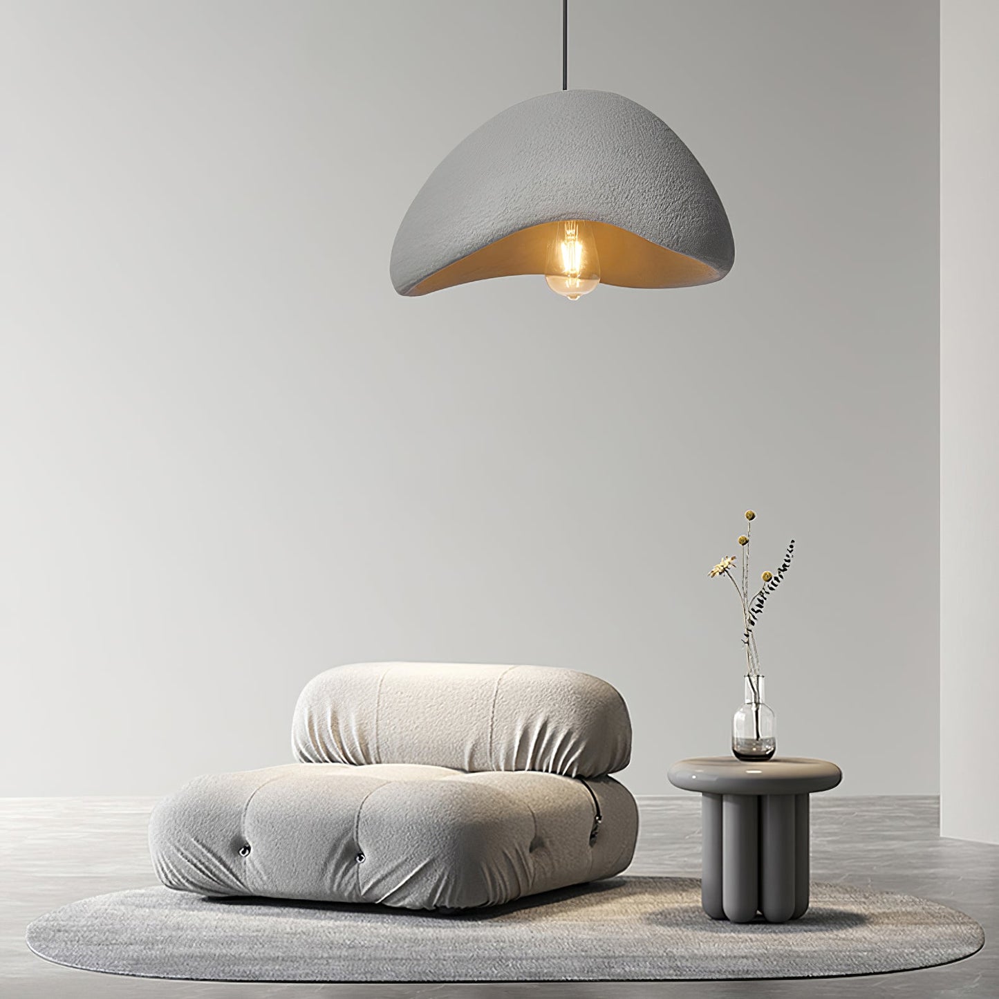 Wabi-Sabi Inspired Modern Pendant Light for Kitchen and Dining – Cocoon-Shaped Ceiling Pendant Lighting in Multiple Sizes 4