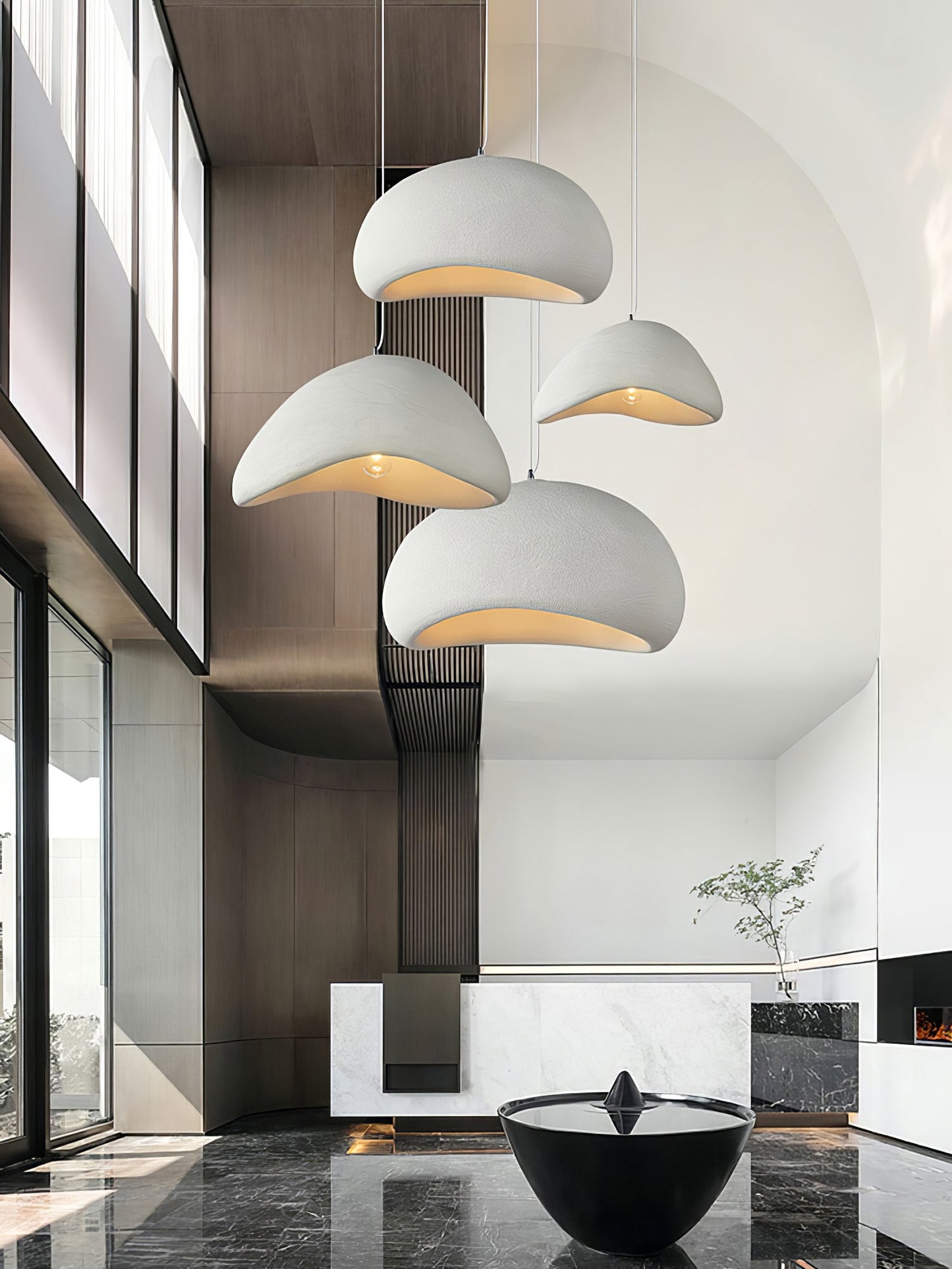 Wabi-Sabi Inspired Modern Pendant Light for Kitchen and Dining – Cocoon-Shaped Ceiling Pendant Lighting in Multiple Sizes 6