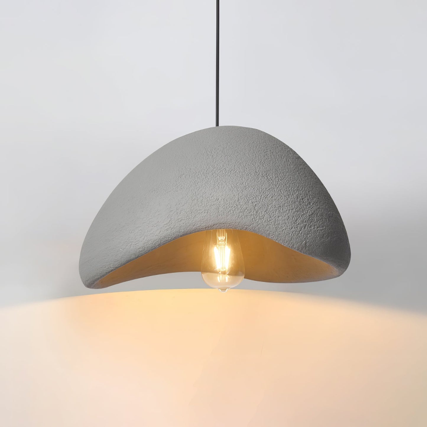 Wabi-Sabi Inspired Modern Pendant Light for Kitchen and Dining – Cocoon-Shaped Ceiling Pendant Lighting in Multiple Sizes 9