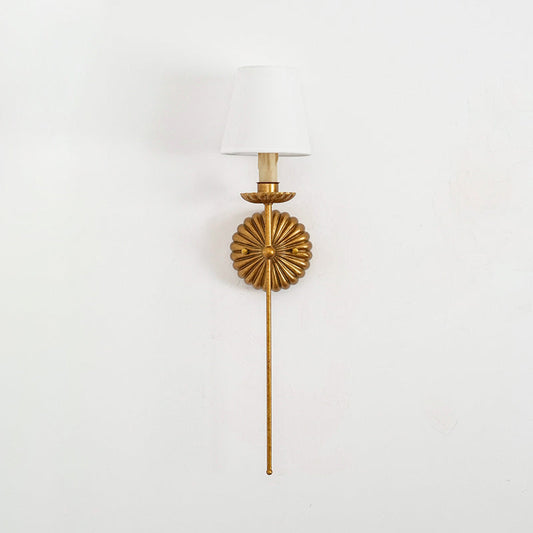 Antique Gold Wall Sconce Lighting with Modern Shades – Elegant Double Wall Lamp for Home Decor 0