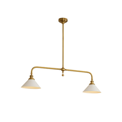Elegant Chandelier Light with White Glass Shades – Classic Dining Room Fixture for Timeless Ambiance 10