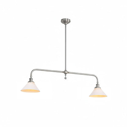 Elegant Chandelier Light with White Glass Shades – Classic Dining Room Fixture for Timeless Ambiance 12