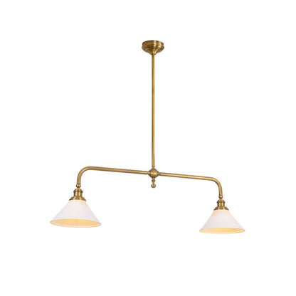 Elegant Chandelier Light with White Glass Shades – Classic Dining Room Fixture for Timeless Ambiance 13