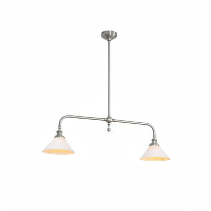 Elegant Chandelier Light with White Glass Shades – Classic Dining Room Fixture for Timeless Ambiance 9