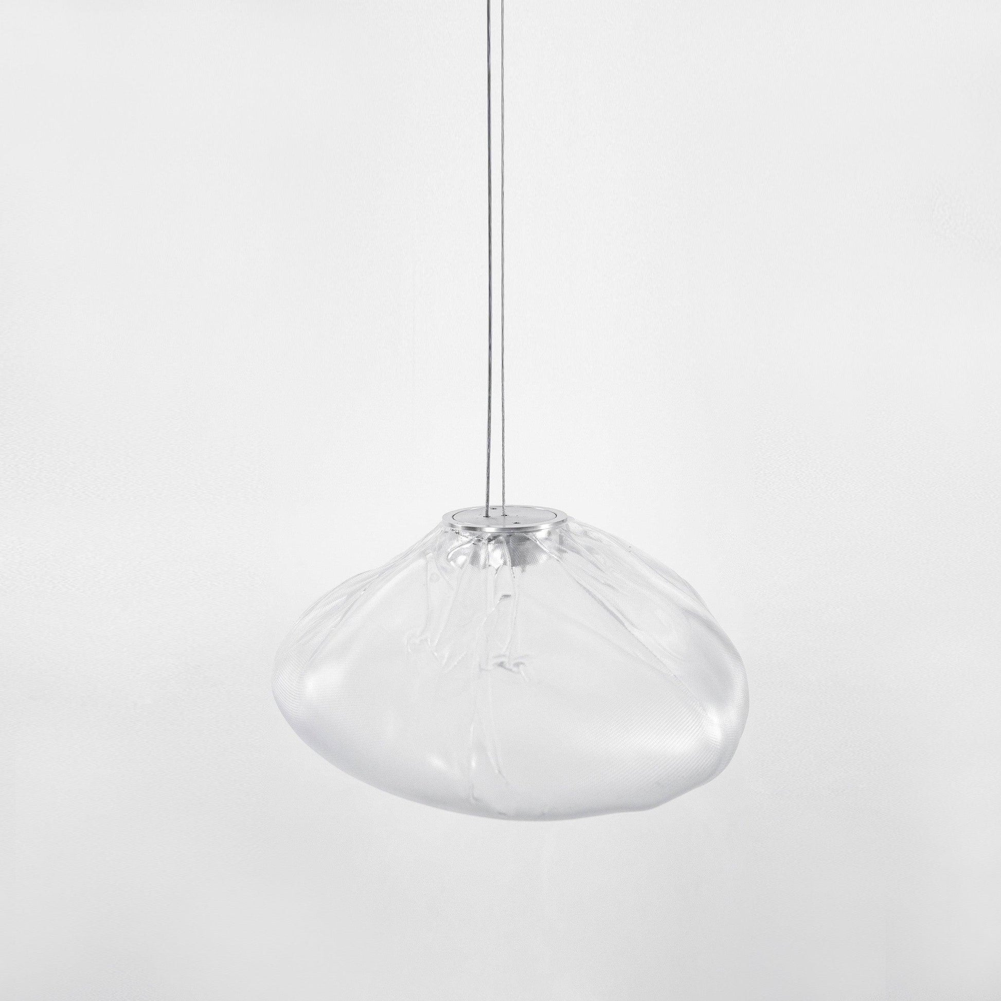 Modern Glass Pendant Light, Unique Design in Transparent, Smoke Grey, and Amber Finishes – Stylish Kitchen Pendant Lighting 0