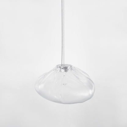 Modern Glass Pendant Light, Unique Design in Transparent, Smoke Grey, and Amber Finishes – Stylish Kitchen Pendant Lighting 0