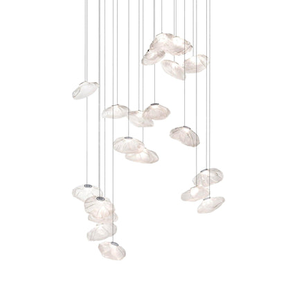 Modern Glass Pendant Light, Unique Design in Transparent, Smoke Grey, and Amber Finishes – Stylish Kitchen Pendant Lighting 19