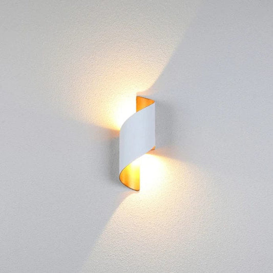 Modern Outdoor Wall Light | Waterproof LED Wall Lamp | Stylish Aluminium Fixture | IP65 Rated Wall Lighting | Spiral Design for Home 0