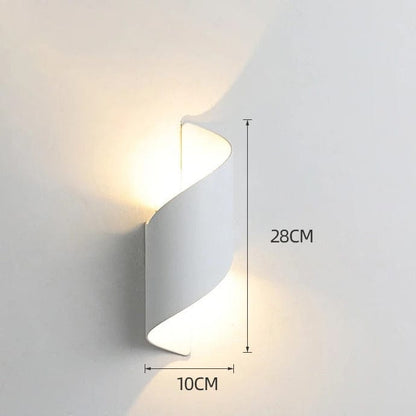 Modern Outdoor Wall Light | Waterproof LED Wall Lamp | Stylish Aluminium Fixture | IP65 Rated Wall Lighting | Spiral Design for Home 5