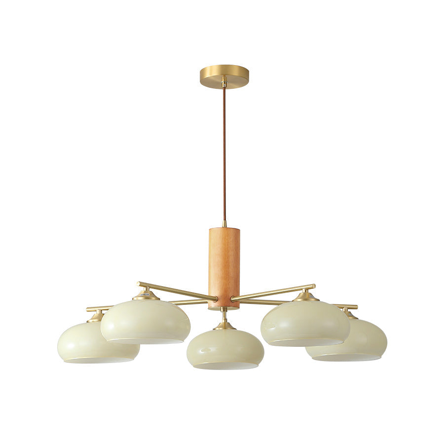 Modern Oval Chandelier Light in Metal and Glass – Elegant Design for Stylish Home Décor 1