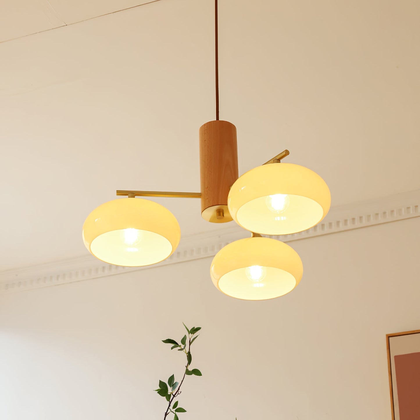 Modern Oval Chandelier Light in Metal and Glass – Elegant Design for Stylish Home Décor 2