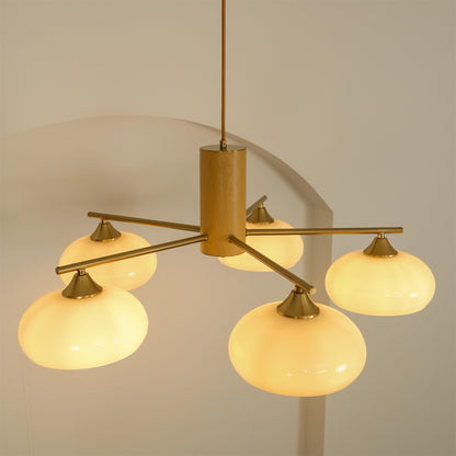 Modern Oval Chandelier Light in Metal and Glass – Elegant Design for Stylish Home Décor 7