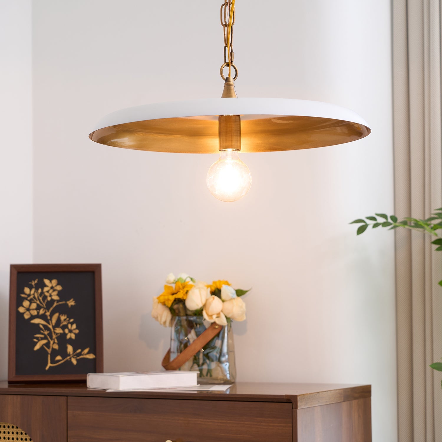 Modern Pendant Lamp with Wrought Iron Shade and Gold Finish – Elegant Kitchen Pendant Lighting for Dining and Kitchen Island 5