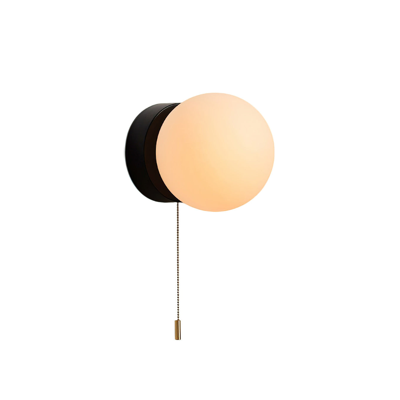 Modern White Glass Globe Wall Sconce – Elegant Wall Lamp for Contemporary Lighting 1