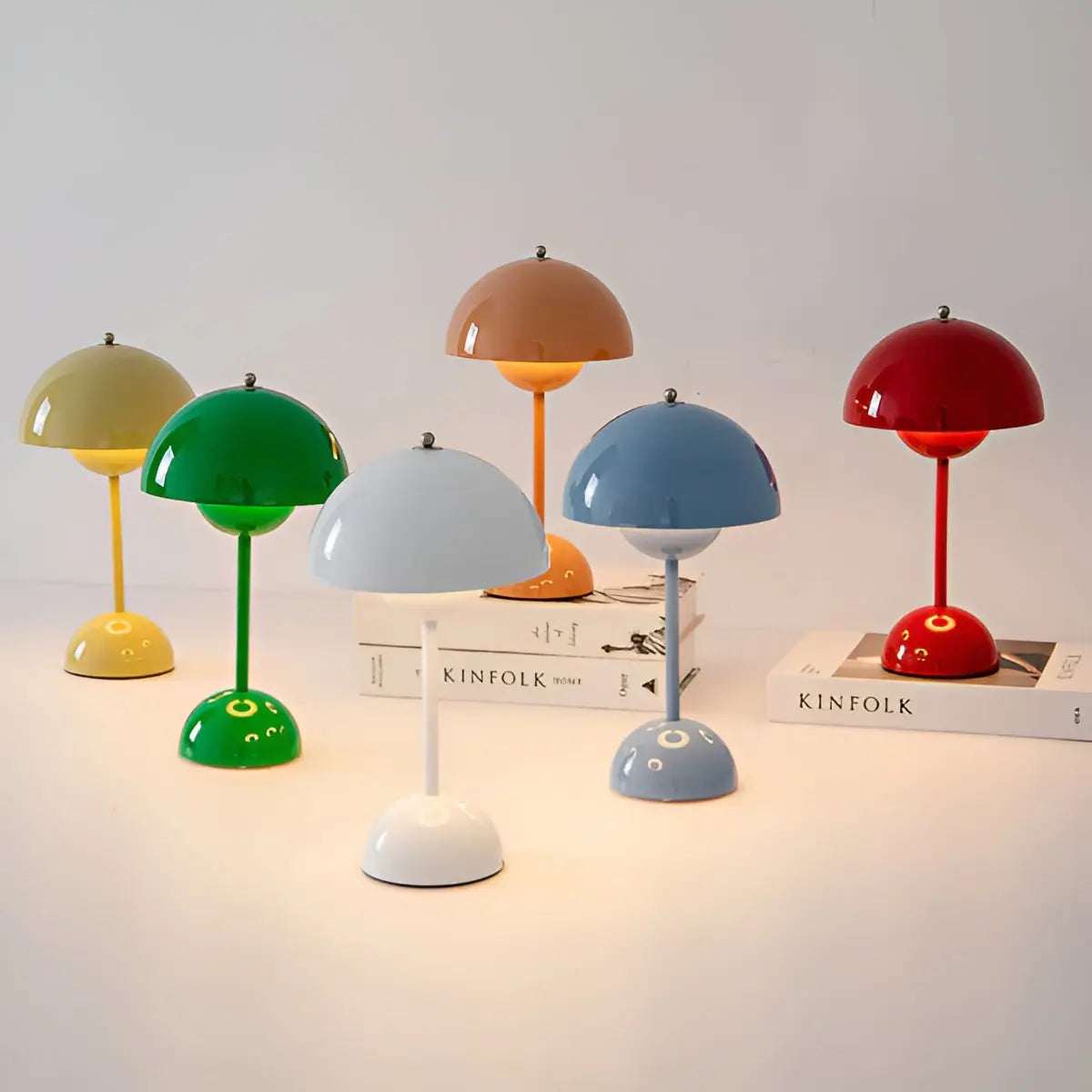 Scandinavian Round Base Table Lamp – Stylish Bedside or Desk Lamp with Adjustable Light for Bedroom and Living Spaces 3