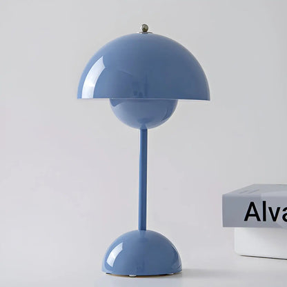 Scandinavian Round Base Table Lamp – Stylish Bedside or Desk Lamp with Adjustable Light for Bedroom and Living Spaces 7